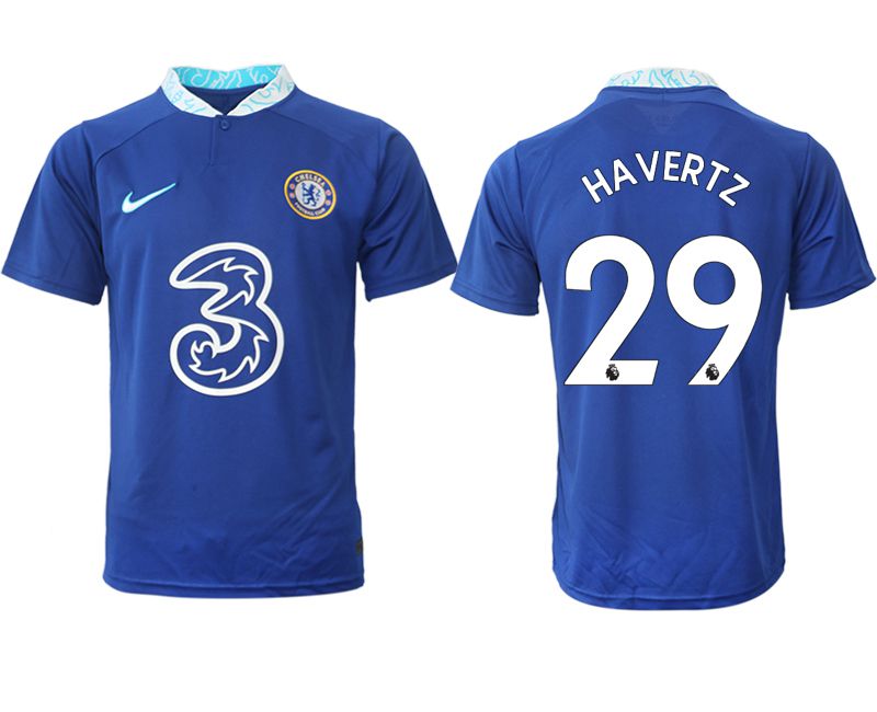 Men 2022-2023 Club Chelsea FC home aaa version blue #29 Soccer Jersey